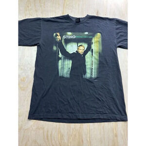 vintage 2000 STING BRAND NEW DAY CONCERT T-Shirt L Large rock tour